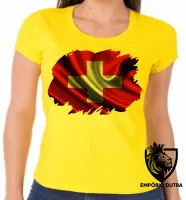 Baby look blusa Feminina bandeira Suíça europa pais - Foto 3