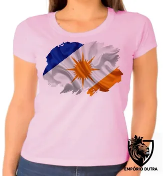 Baby look blusa Feminina bandeira tocantins