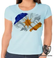 Baby look blusa Feminina bandeira tocantins - Foto 4