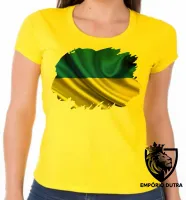 Baby look blusa Feminina bandeira Ucrânia europa - Foto 3