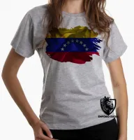 Baby look blusa Feminina bandeira Venezuela - Foto 5