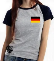 Baby look blusa Feminina bandeira Alemanha germany - Foto 5