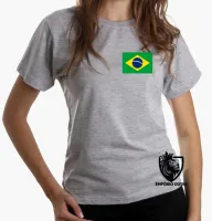 Baby look blusa Feminina bandeira brasil brasileiro - Foto 4