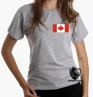 Baby look blusa Feminina bandeira Canadá america norte - Foto 4