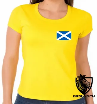 Baby look blusa Feminina bandeira Escócia reino unido - Foto 2