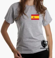 Baby look blusa Feminina bandeira Espanha europa - Foto 4