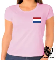 Baby look blusa Feminina bandeira Holanda netherlands - Foto 5