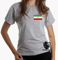 Baby look blusa Feminina bandeira Irã República Islâmica no Golfo - Foto 4