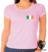 Baby look blusa Feminina bandeira Irlanda reino unido - Foto 5