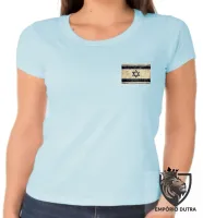 Baby look blusa Feminina bandeira Israel pergaminho - Foto 3