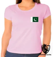 Baby look blusa Feminina bandeira paquistão - Foto 5