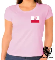 Baby look blusa Feminina bandeira Polônia Poland - Foto 5