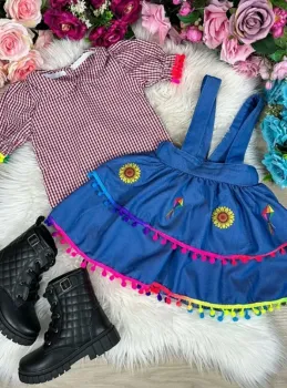 Conjunto Banana Club Junino - Foto 2
