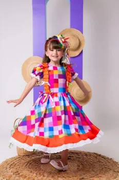 Vestido Marie Junino Arraia do Sertão Luxo
