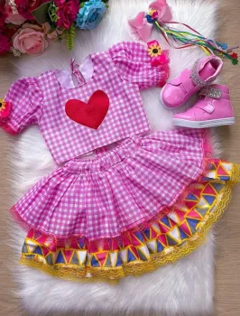 Conjunto Banana Club Madu Xadrez
