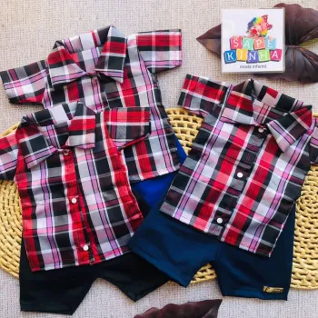 Linha baby conjunto xadrez