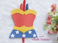 G1.641   Gabarito de Moldes  em MDF Estojo Marca Páginas - Coleção Mamãe Maravilha - Foto 3