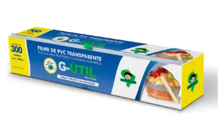 Bobina Filme PVC Com Trilho 38X300 Guarufilme 