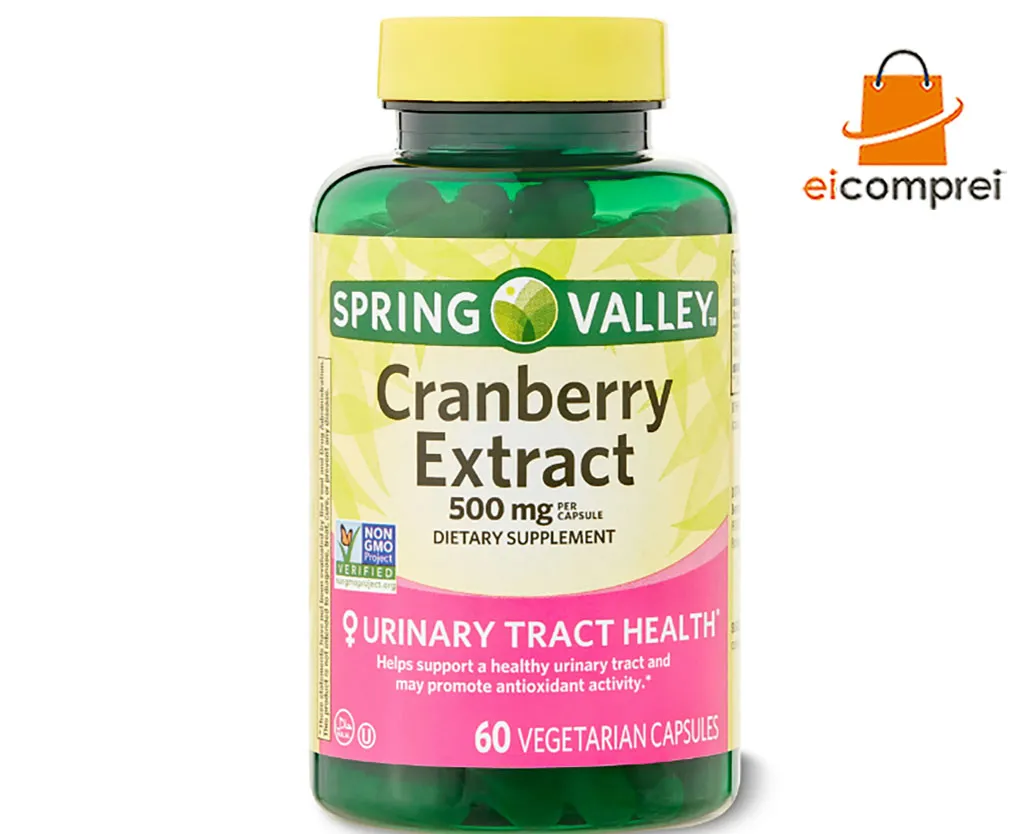 Cranberry Extract 500 Mg Spring Valley 60 Cáps - Importado Imagem