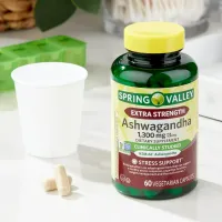 Extra Strength Ashwagandha Spring Valley 1300mg (KSM-66 Ashwagandha) C/60 Cps EUA + Frete Grátis - Foto 2