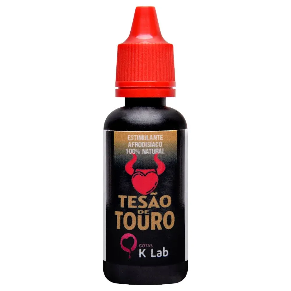 TESÃO DE TOURO EXCITANTE GOTAS 20ML K-LAB.                                                                                              LIBYSEXSHOP