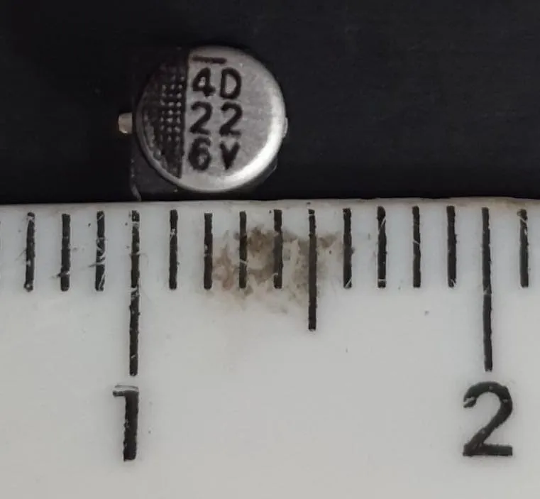 CAPACITOR ELETROLITICO 22UFX6V SMD 