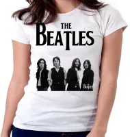 Baby look blusa Feminina banda beatles rock John Lennon anos 60 - Foto 2
