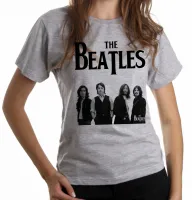 Baby look blusa Feminina banda beatles rock John Lennon anos 60 - Foto 3