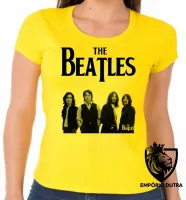 Baby look blusa Feminina banda beatles rock John Lennon anos 60 - Foto 4