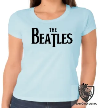 Baby look blusa Feminina banda rock the beatles anos 60 logo - Foto 2