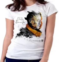 Baby look blusa Feminina Chester Link Park Iridescent Transform - Foto 5