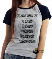 Baby look blusa Feminina Clube dos 27 rock musica - Foto 4