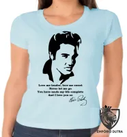 Baby look blusa Feminina banda Elvis Presley rei rock musica - Foto 6