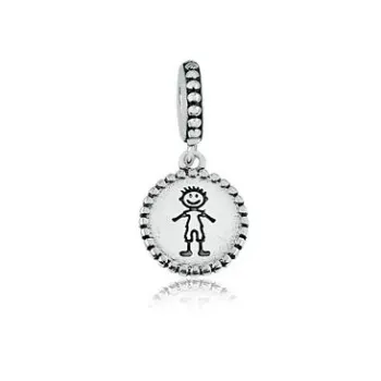 Berloque de Prata 925 - Menininho - 250174