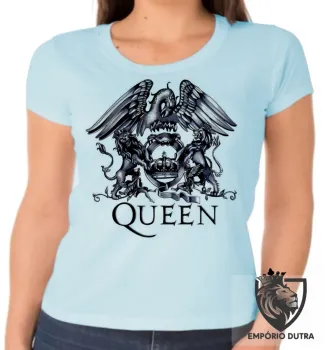 Baby look blusa Feminina falcao black queen Freddie Mercury cantor banda rock - Foto 2