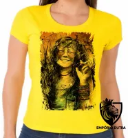 Baby look blusa Feminina Janis Joplin - Foto 3