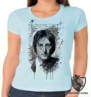 Baby look blusa Feminina John Lennon Imagine - Foto 2