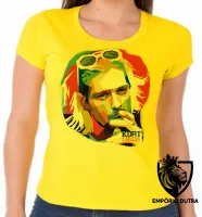 Baby look blusa Feminina Kurt Cobain nirvana smoking colorido fumando - Foto 3