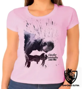 Baby look blusa Feminina Linkin Park Chester Bennington microfone