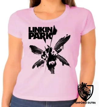 Baby look blusa Feminina Linkin Park Soldier banda rock chester