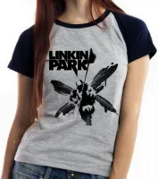 Baby look blusa Feminina Linkin Park Soldier banda rock chester - Foto 3