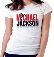 Baby look blusa Feminina michael jackson musica rei pop - Foto 4