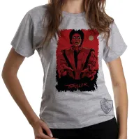 Baby look blusa Feminina Michael Jackson Thriller - Foto 4