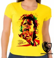 Baby look blusa Feminina michel jackson musica colorido - Foto 6