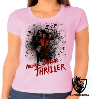 Baby look blusa Feminina michel jackson musica thriller