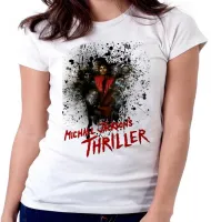 Baby look blusa Feminina michel jackson musica thriller - Foto 4