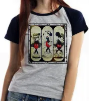 Baby look blusa Feminina Mickey mouse disney Michael jackson - Foto 3