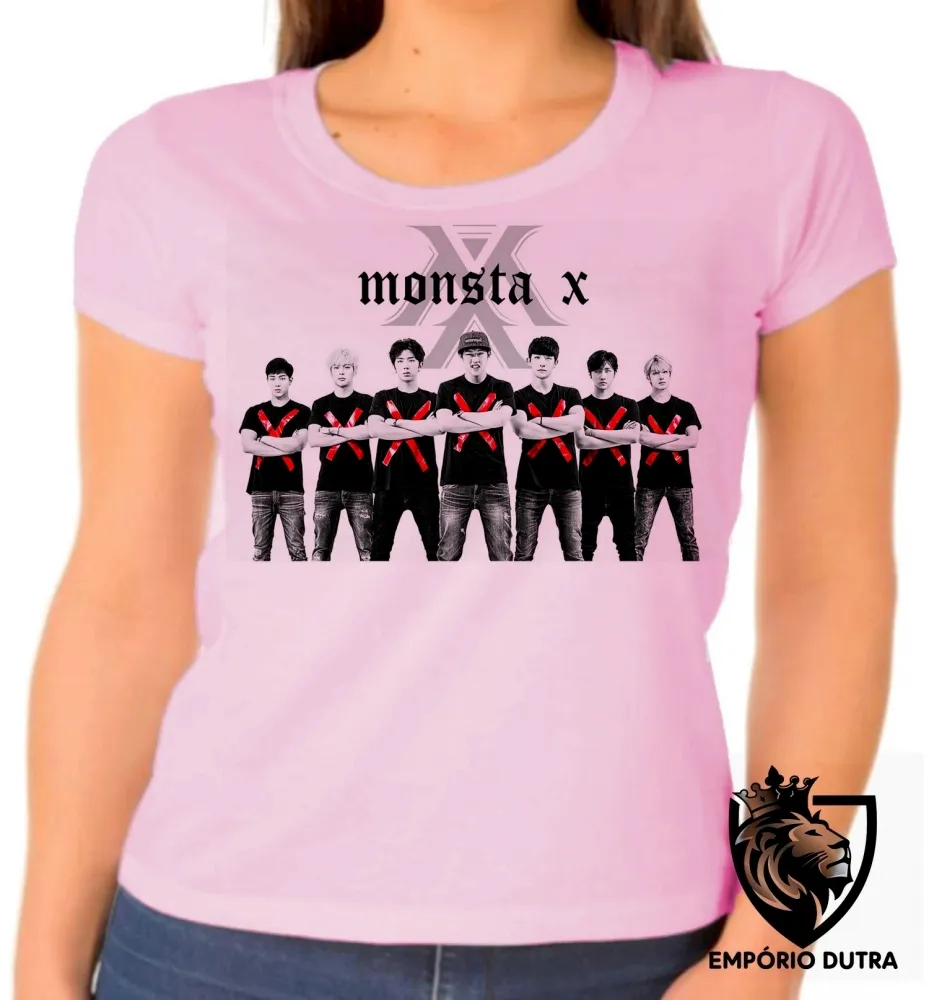 Baby look blusa Feminina montsa x k pop bts musica banda koreana