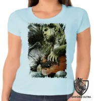 Baby look blusa Feminina Nirvana Kurt Cobain pintura - Foto 5