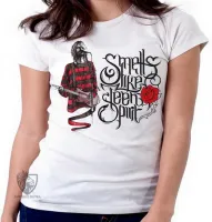 Baby look blusa Feminina Nirvana Smell Like teen spirit - Foto 2